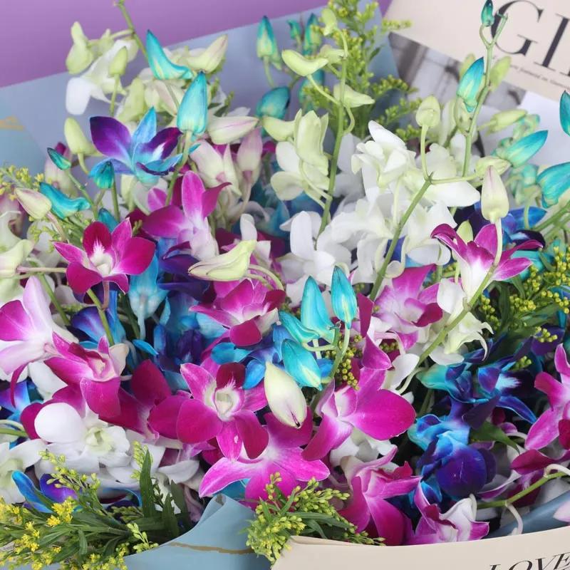 Wishes 33 Mix Orchid Bouquet - Flowers gift from Buy Any Flowers Dubai in Al Quoz Industrial Area 4, Dubai, UAE - image 3