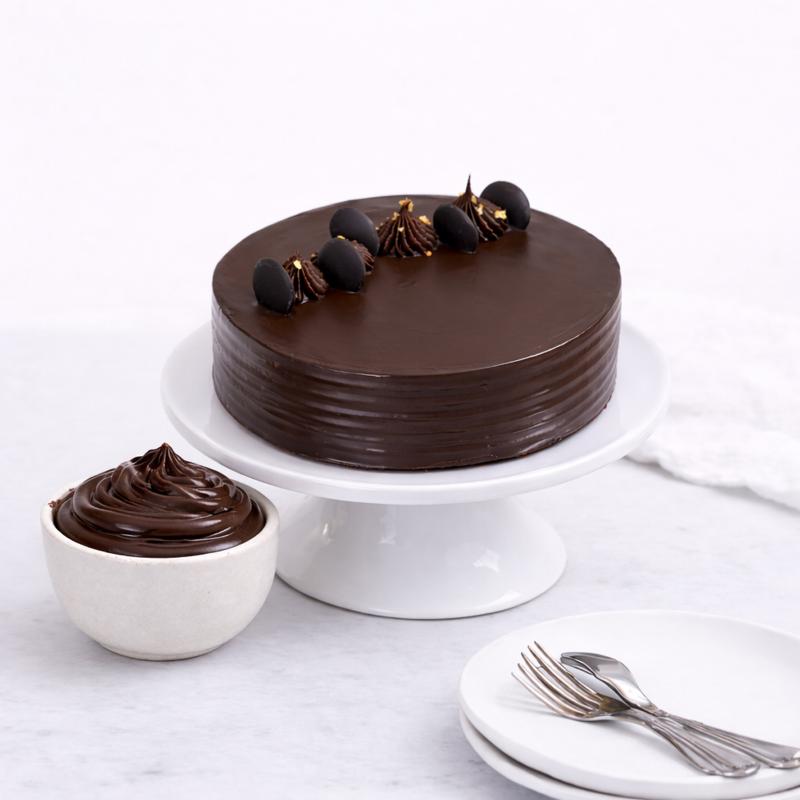 Classic Fudge Cake 4 Portion - Cakes gift from Buy Any Flowers Dubai in Al Quoz Industrial Area 4, Dubai, UAE