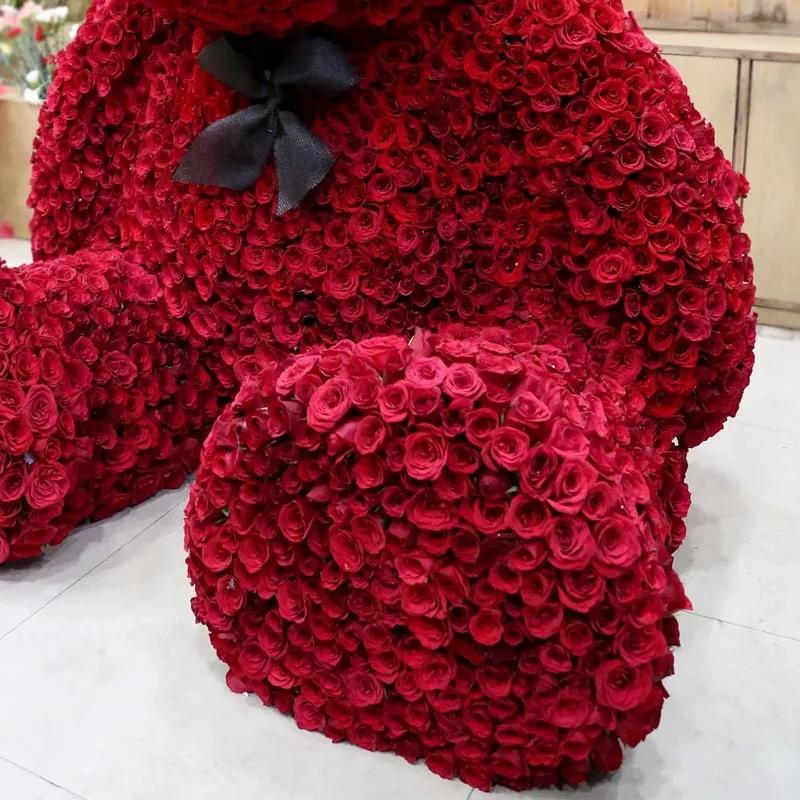 Love 1000 Red Roses Teddy Bear thumbnail 2