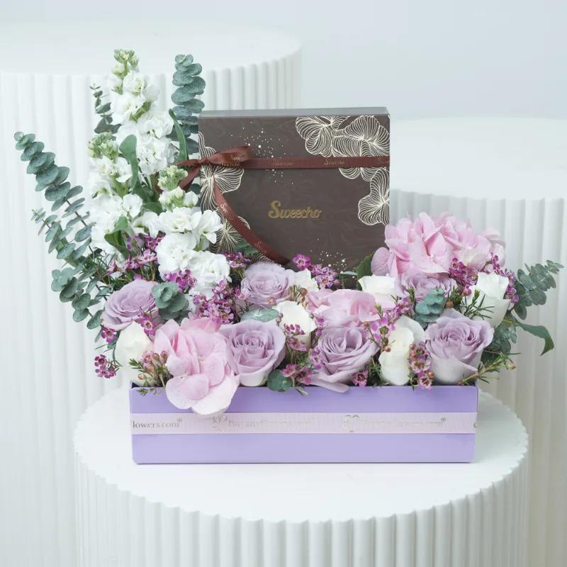 Pastel Chocolate Flower Arrangement - Gift Sets gift from Buy Any Flowers Dubai in Al Quoz Industrial Area 4, Dubai, UAE