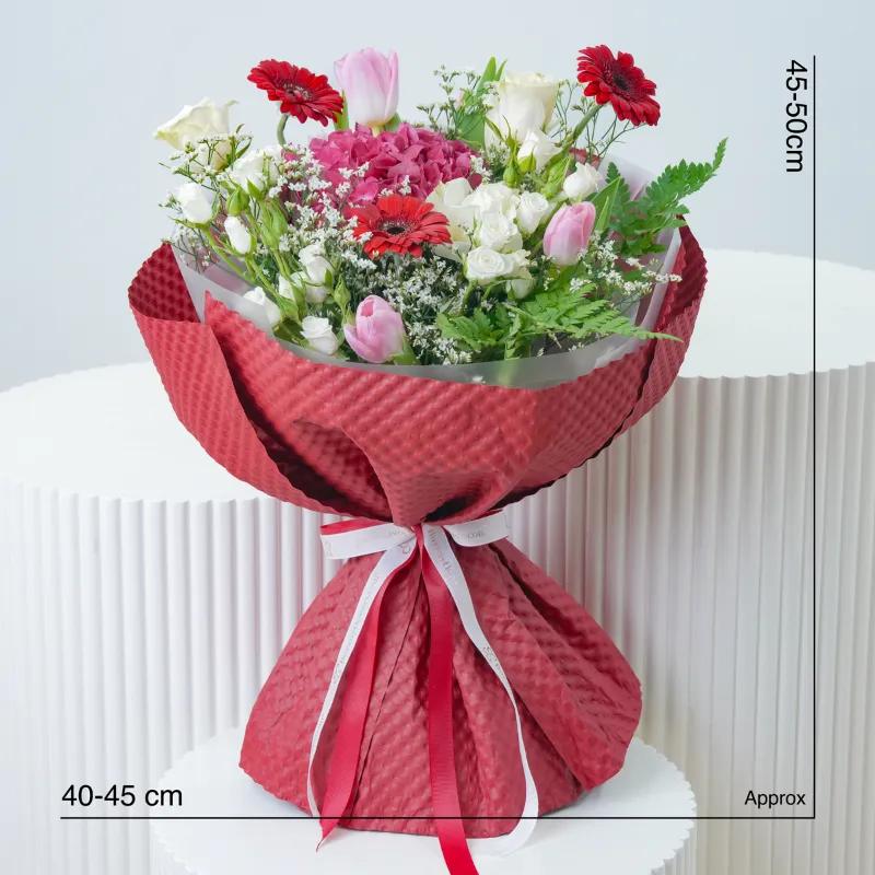 Crimson Garden Bouquet - Flowers gift from Buy Any Flowers Dubai in Al Quoz Industrial Area 4, Dubai, UAE - image 3