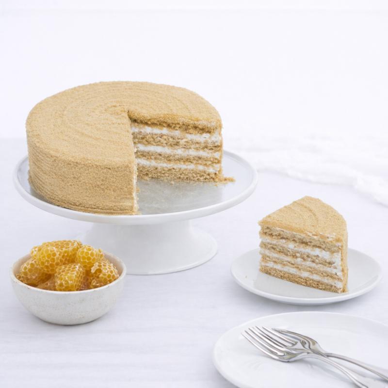 Classic Honey Cake 4 Portion - Cakes gift from Buy Any Flowers Dubai in Al Quoz Industrial Area 4, Dubai, UAE - image 3