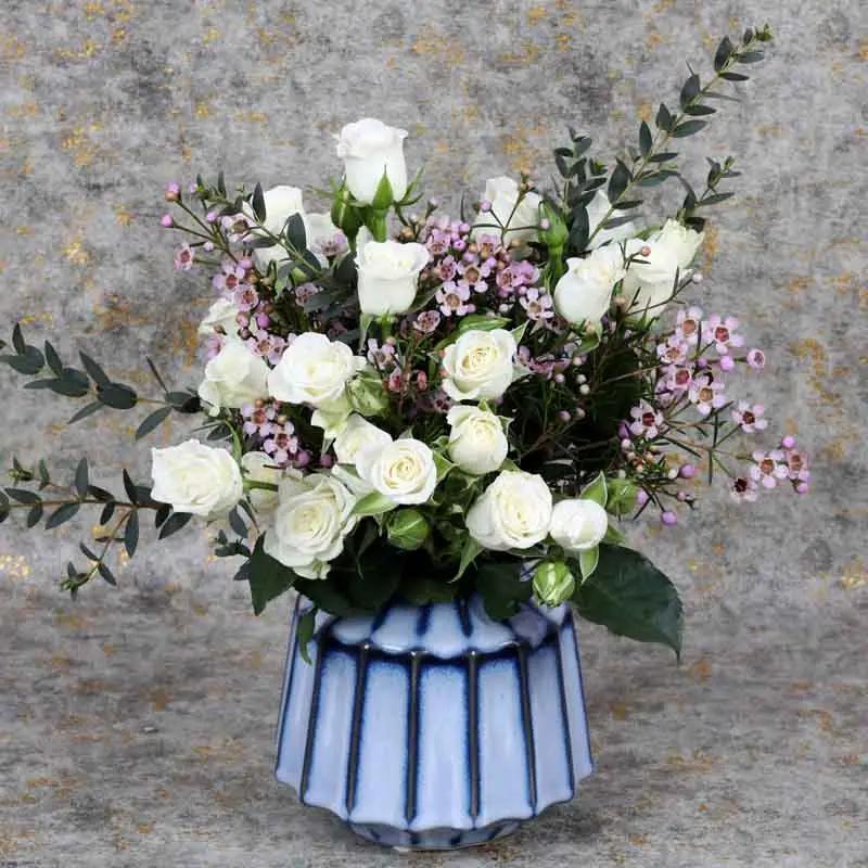 Delicate White Spray Rose Arrangement - Flowers gift from Buy Any Flowers Dubai in Al Quoz Industrial Area 4, Dubai, UAE