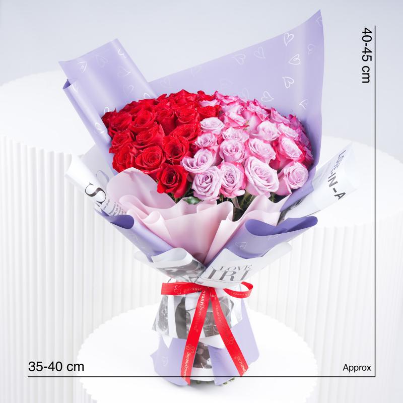 My Queen 51 Roses Bouquet - Flowers gift from Buy Any Flowers Dubai in Al Quoz Industrial Area 4, Dubai, UAE - image 4