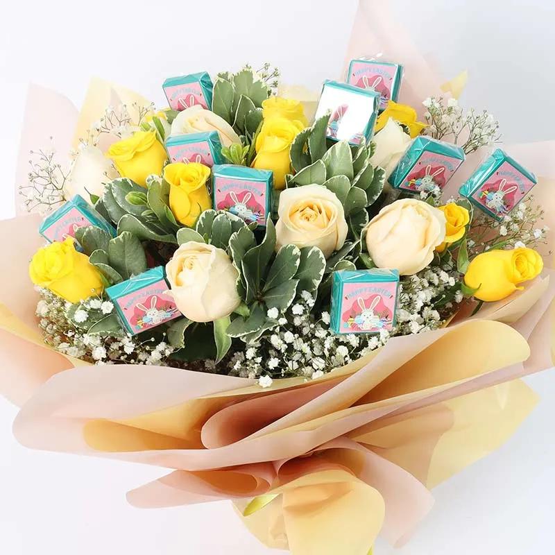 Floral and Easter Chocolate Bouquet thumbnail 2