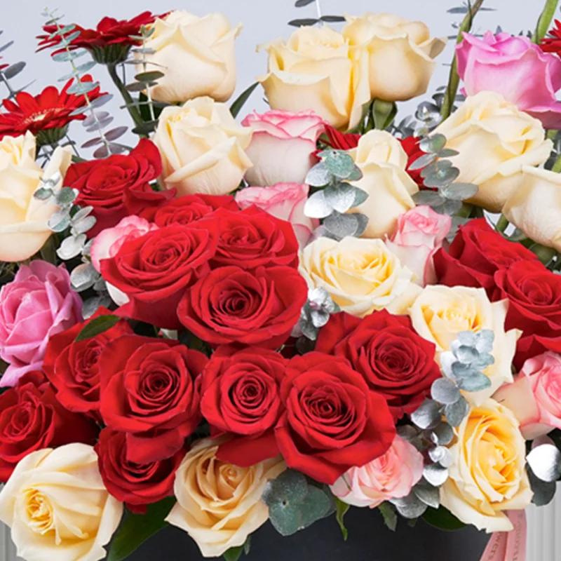 Floral Wonder 61 Roses and Gerbera Box - Flowers gift from Buy Any Flowers Dubai in Al Quoz Industrial Area 4, Dubai, UAE - image 2