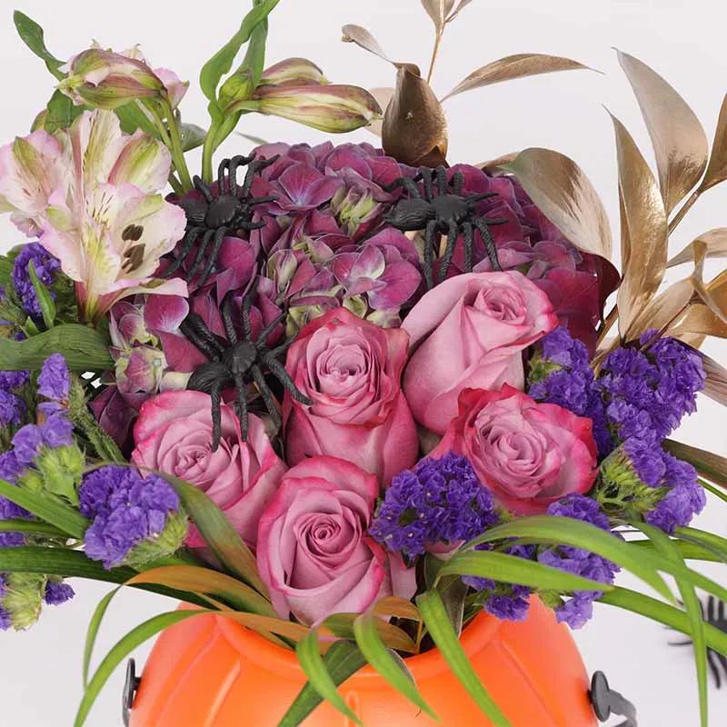 Evil Pumpkin Floral Arrangement - Gifts gift from Buy Any Flowers Dubai in Al Quoz Industrial Area 4, Dubai, UAE - image 3