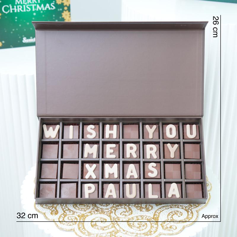 Customize Merry Christmas Chocolate By Sweecho - Chocolates gift from Buy Any Flowers Dubai in Al Quoz Industrial Area 4, Dubai, UAE - image 3