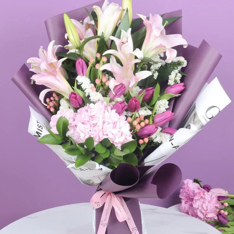 Believe Mix Flower Bouquet - Flowers gift from Buy Any Flowers Dubai in Al Quoz Industrial Area 4, Dubai, UAE - image 2