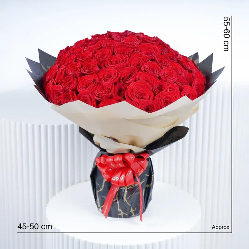 Love Story 101 Red Roses Bouquet - Flowers gift from Buy Any Flowers Dubai in Al Quoz Industrial Area 4, Dubai, UAE - image 4