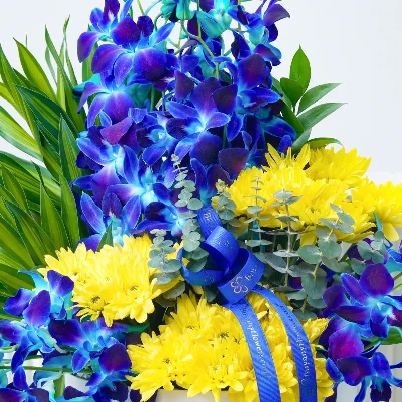 Azure Orchid Flower Box - Flowers gift from Buy Any Flowers Dubai in Al Quoz Industrial Area 4, Dubai, UAE - image 2