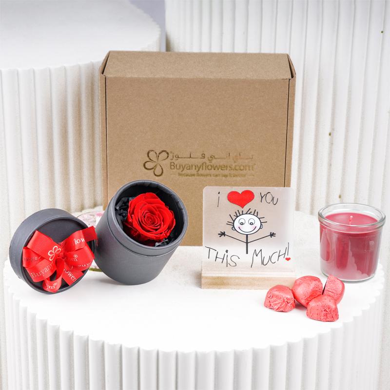 Love You Forever Gift Box - Gifts gift from Buy Any Flowers Dubai in Al Quoz Industrial Area 4, Dubai, UAE