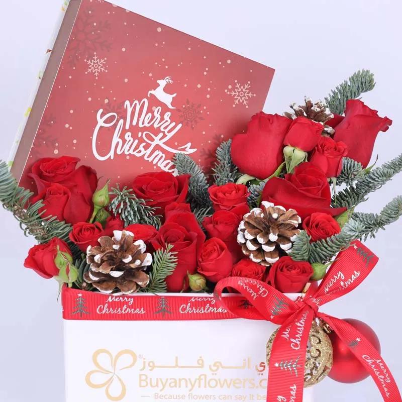 Floral Choco Christmas Wishes Red thumbnail 3