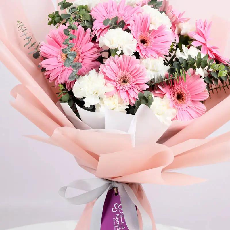 Glow Gerbera and Carnation Bouquet thumbnail 2