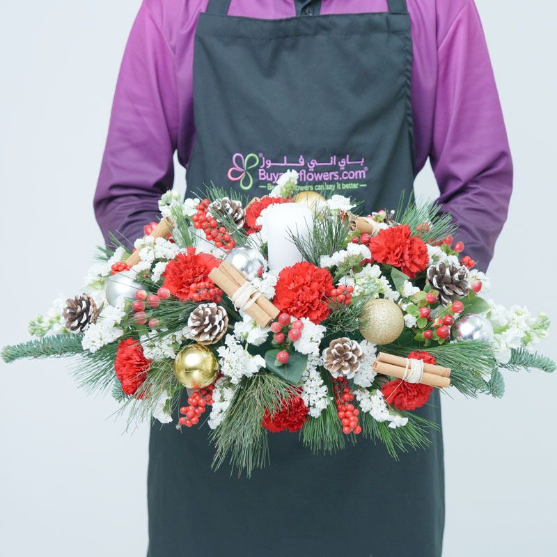 Christmas Celebration Table Centerpiece Medium - Gifts gift from Buy Any Flowers Dubai in Al Quoz Industrial Area 4, Dubai, UAE - image 2
