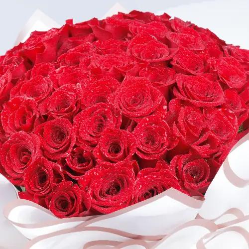 With Love 75 Red Roses Bouquet - Flowers gift from Buy Any Flowers Dubai in Al Quoz Industrial Area 4, Dubai, UAE - image 2