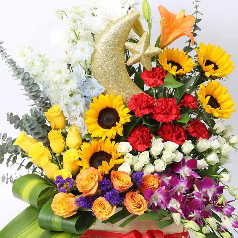 Grand Festive Floral Wishes - Flowers gift from Buy Any Flowers Dubai in Al Quoz Industrial Area 4, Dubai, UAE - image 3