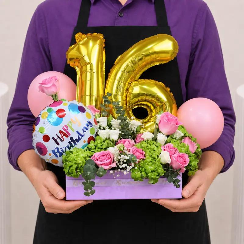 Customize Birthday Charm Flower Arrangement - Flowers gift from Buy Any Flowers Dubai in Al Quoz Industrial Area 4, Dubai, UAE - image 3