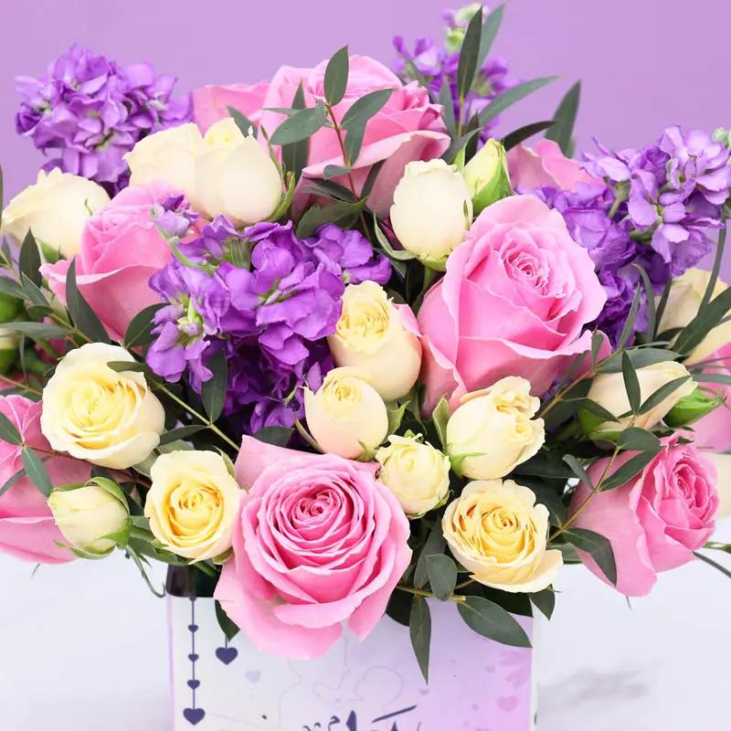 Mothers Day Flowers Arrangement Arabic - Flowers gift from Buy Any Flowers Dubai in Al Quoz Industrial Area 4, Dubai, UAE - image 3
