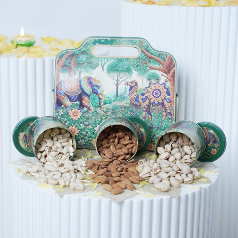 Royal Indian Dry Fruit Gift Set with Designer Box 1