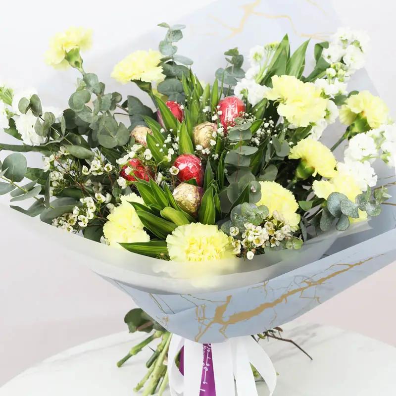 Easter 7 Chocolate Eggs and Flower Bouquet thumbnail 2