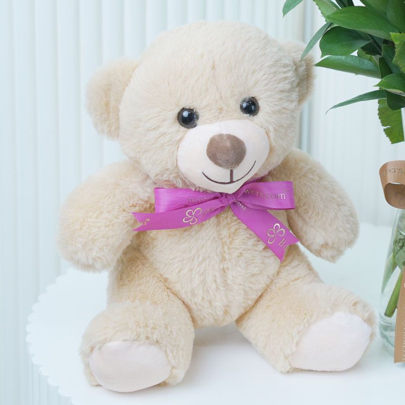 Beauty 11 Red Roses Vase with Teddy and Chocolate thumbnail 2