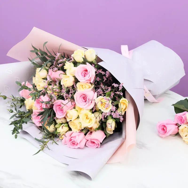 Pastel Paradise Roses Bouquet thumbnail 4