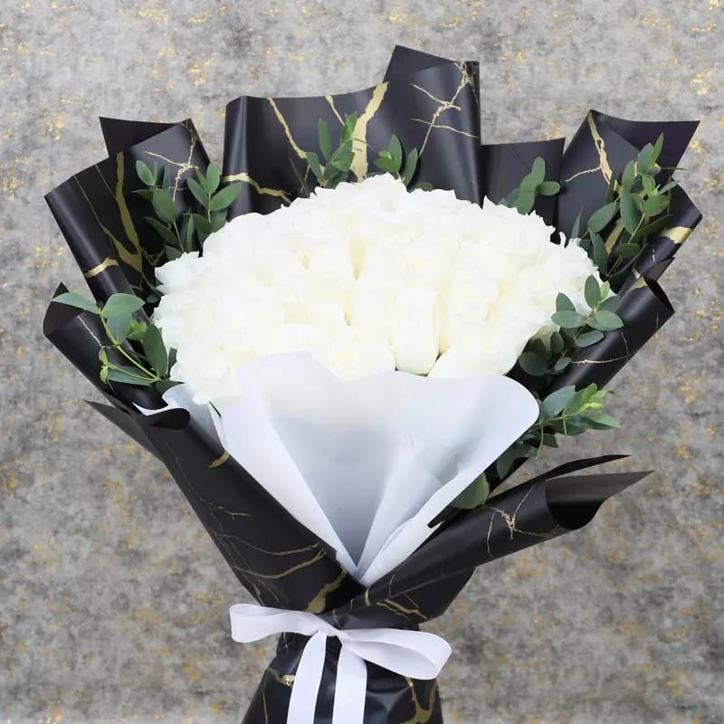 Snow 51 White Roses Bouquet - Flowers gift from Buy Any Flowers Dubai in Al Quoz Industrial Area 4, Dubai, UAE - image 2