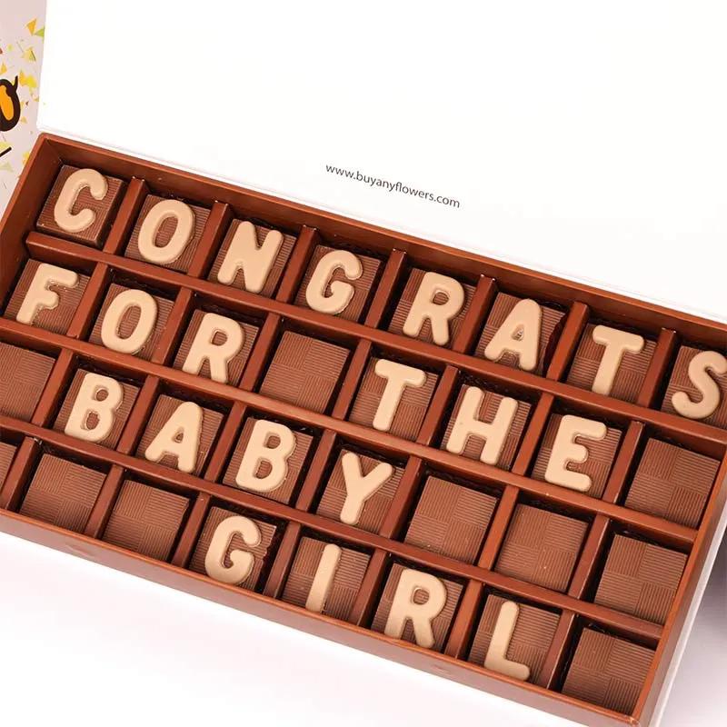 Congrats For The Baby Girl Chocolates By Sweecho thumbnail 3