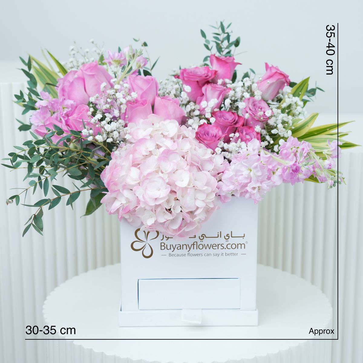 Pastel Hues Flower Box - Flowers gift from Buy Any Flowers Dubai in Al Quoz Industrial Area 4, Dubai, UAE - image 5