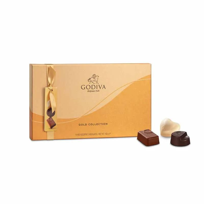 Godiva Gold Assorted Chocolate Gift Box 15 Pcs thumbnail 2
