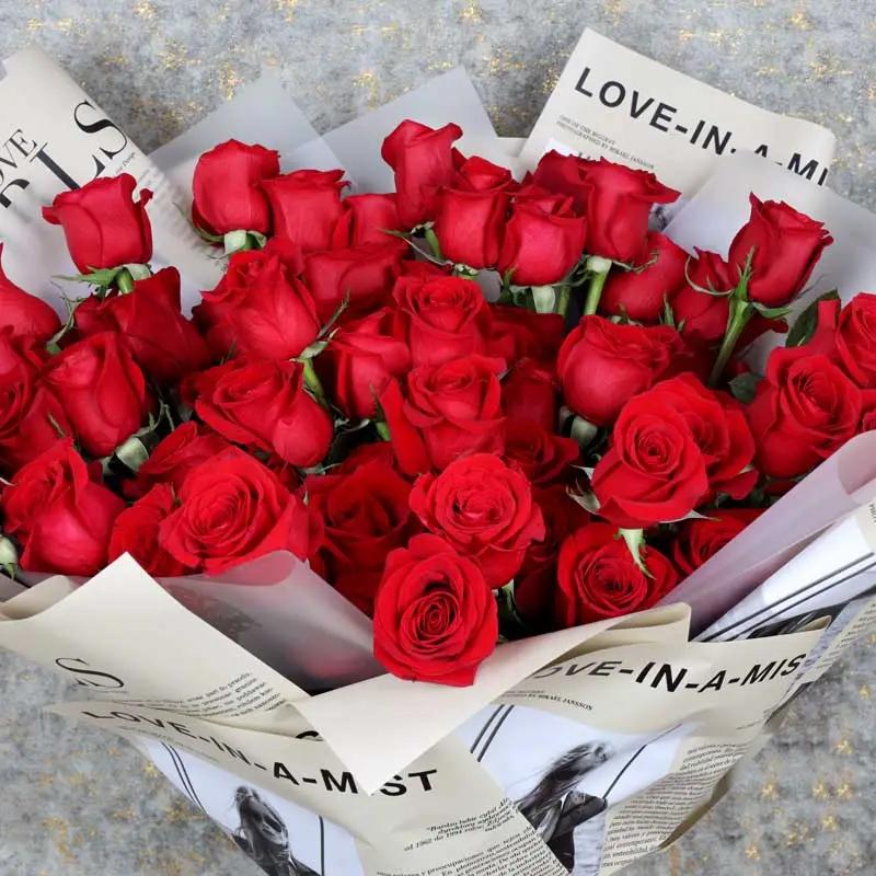 Deep Emotions 101 Red Roses Bouquet thumbnail 3