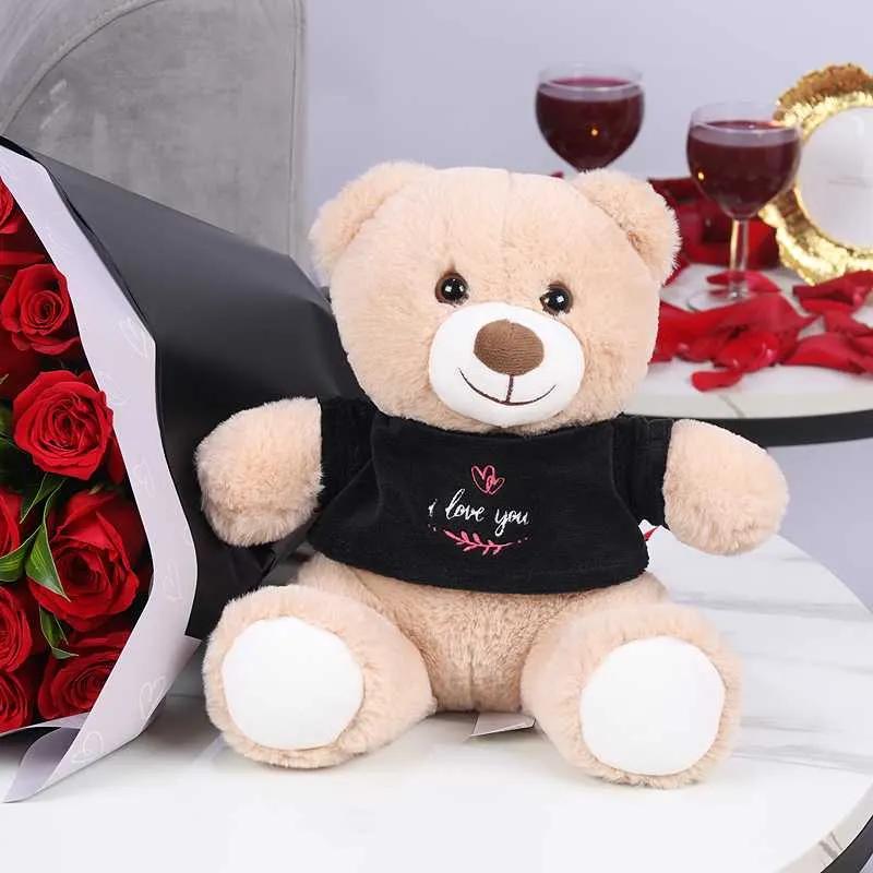 Love Bouquet 35 Red Roses and I Love You Teddy thumbnail 2