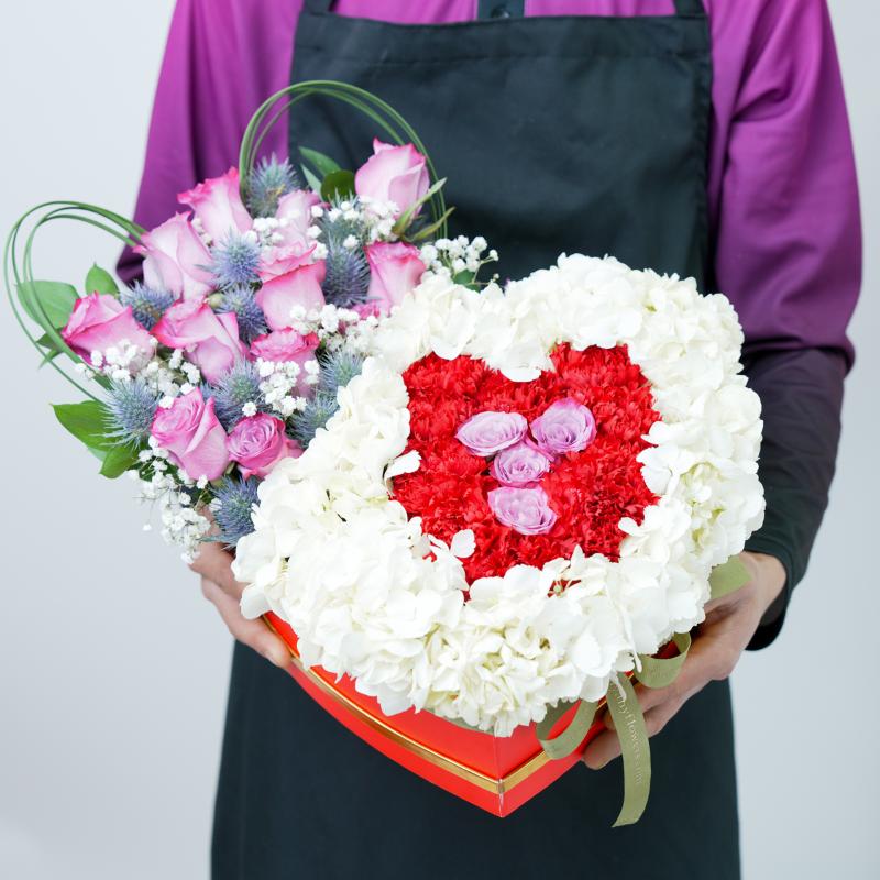 My Heart Flower Box - Flowers gift from Buy Any Flowers Dubai in Al Quoz Industrial Area 4, Dubai, UAE - image 2