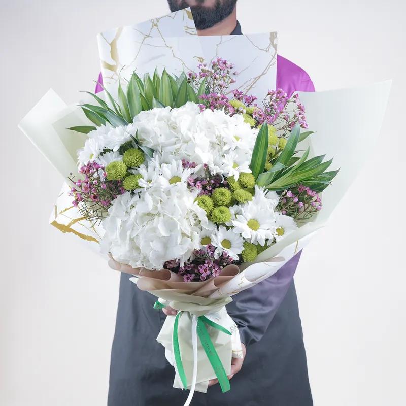 Premium White Flower Bouquet - Flowers gift from Buy Any Flowers Dubai in Al Quoz Industrial Area 4, Dubai, UAE - image 2