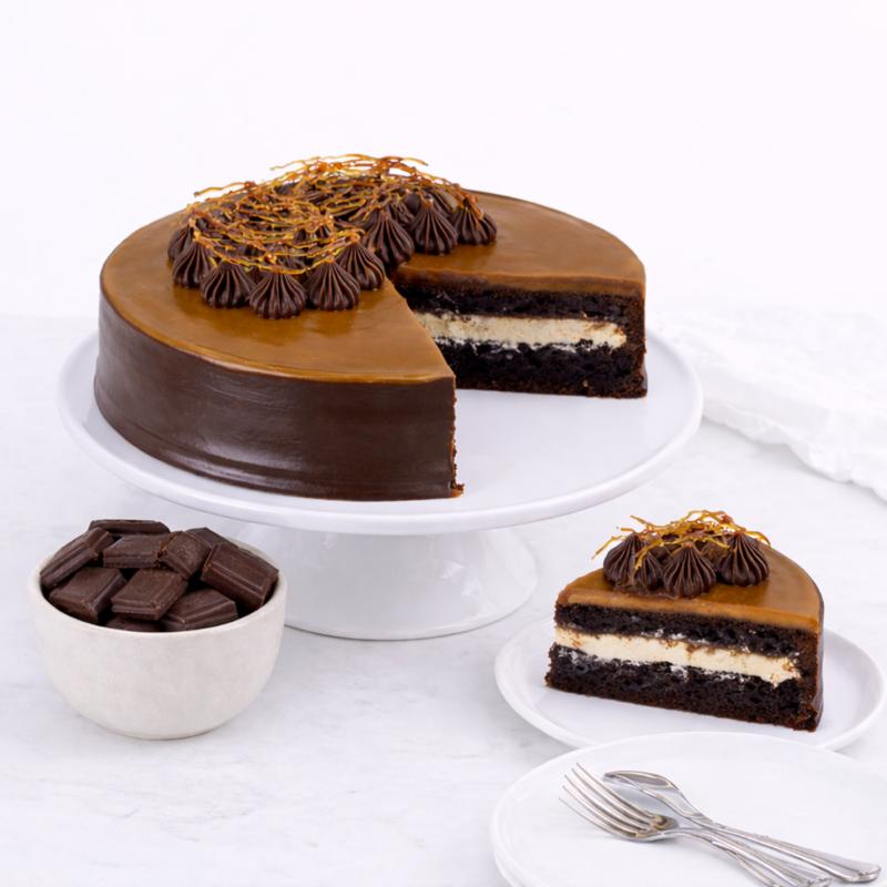 Chocolate Caramel Cake 4 Portion - Cakes gift from Buy Any Flowers Dubai in Al Quoz Industrial Area 4, Dubai, UAE - image 3
