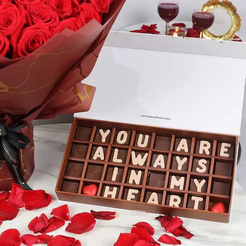Love Memories Bouquet and You Are Always in My Heart Chocolates thumbnail 2