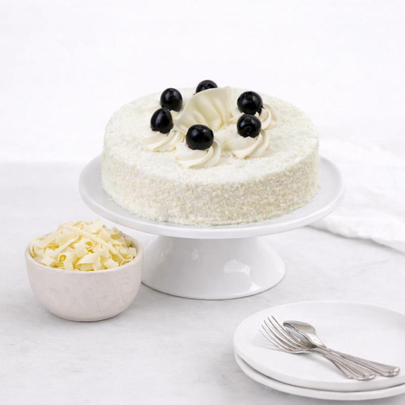 Delicious White Forest Cake 4 Portion in Dubai