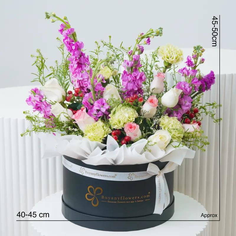 Happiness Bloom Box - Flowers gift from Buy Any Flowers Dubai in Al Quoz Industrial Area 4, Dubai, UAE - image 3