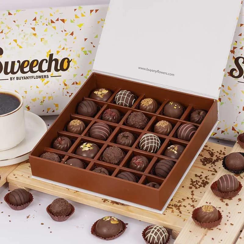 Chocolate Truffles and Bajios 25 Pcs By Sweecho thumbnail 2