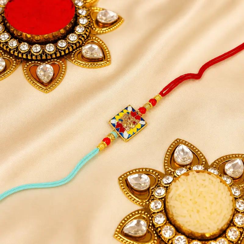 Colorful Kundan Rakhi - Gifts gift from Buy Any Flowers Dubai in Al Quoz Industrial Area 4, Dubai, UAE