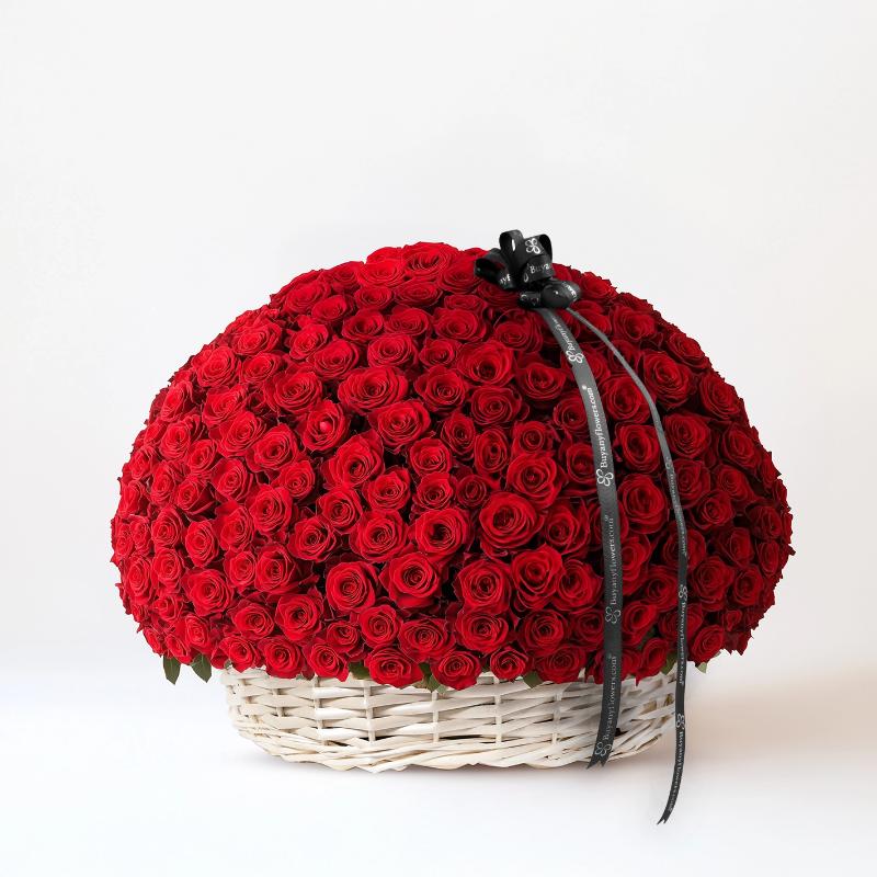 Basket of Love 1001 Red Roses - Flowers gift from Buy Any Flowers Dubai in Al Quoz Industrial Area 4, Dubai, UAE