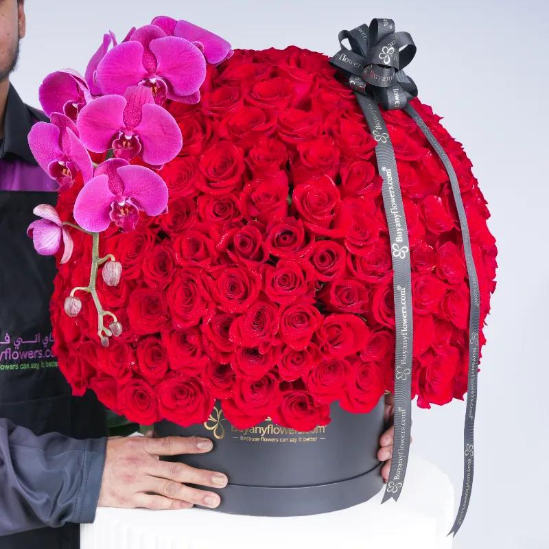 My Princess 251 Red Roses in Box - Flowers gift from Buy Any Flowers Dubai in Al Quoz Industrial Area 4, Dubai, UAE - image 3