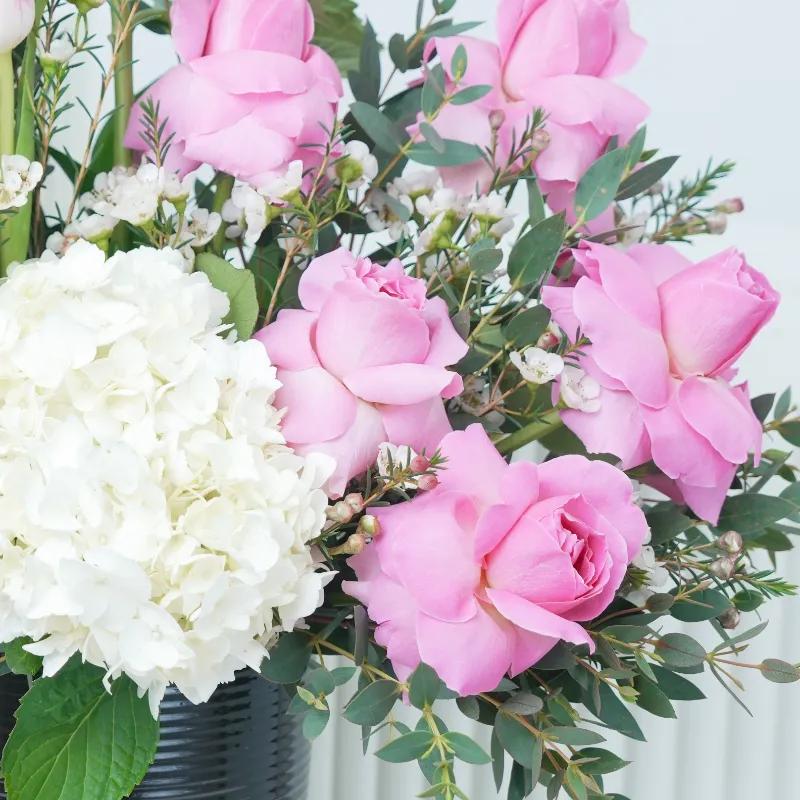 Elegance Flowers in Black Ceramic Pot - Flowers gift from Buy Any Flowers Dubai in Al Quoz Industrial Area 4, Dubai, UAE - image 2