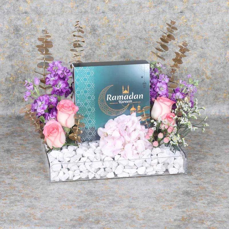 Ramadan Flower Chocolate Tray Green thumbnail 4