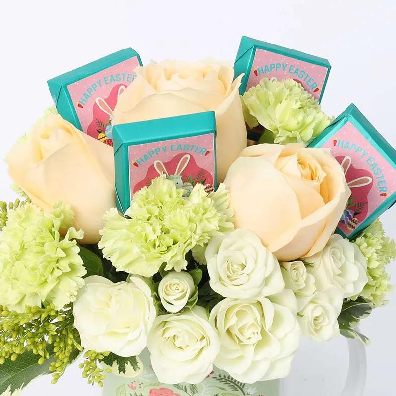 Flowers and Chocolates in Easter Mug thumbnail 3