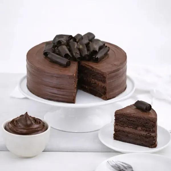 Chocolate Fudge Cake 4 Portion - Cakes gift from Buy Any Flowers Dubai in Al Quoz Industrial Area 4, Dubai, UAE - image 2