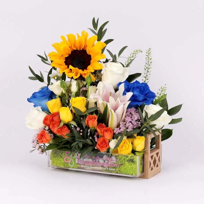 Astonish Flower Arrangement - Flowers gift from Buy Any Flowers Dubai in Al Quoz Industrial Area 4, Dubai, UAE