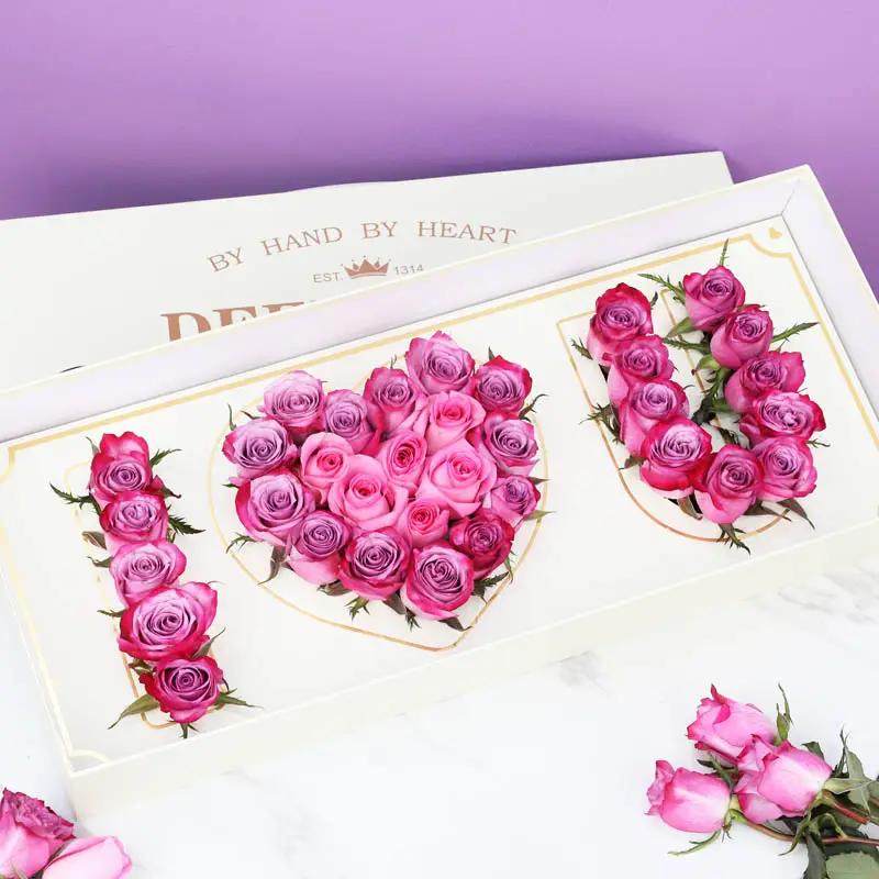 Mauve 33 Roses I Love You Box in Dubai
