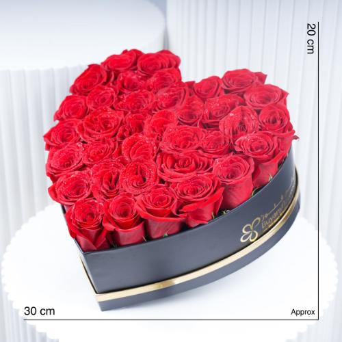 My Heart for You Red Roses Box - Flowers gift from Buy Any Flowers Dubai in Al Quoz Industrial Area 4, Dubai, UAE - image 4